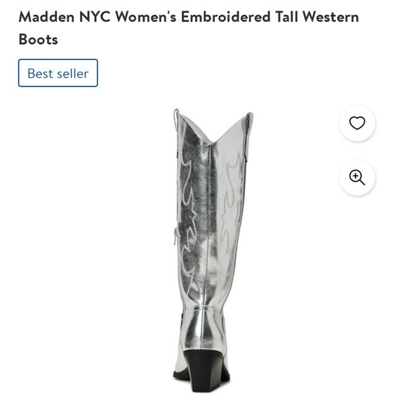 Madden NYC Women's Embroidered Tall Western Boots - Picture 2 of 6